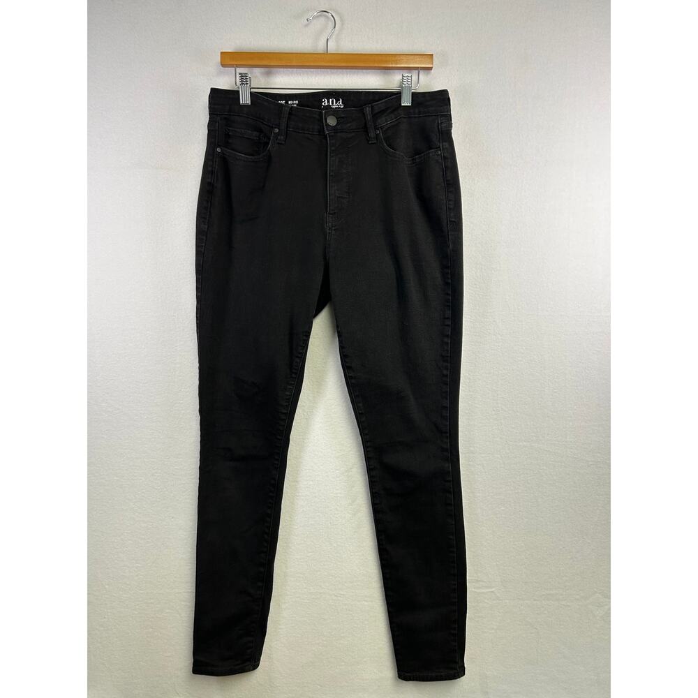 Woman's A.N.A Black Skinny‎ Jeans - Size 12 Tall Staple Capsule Normcore